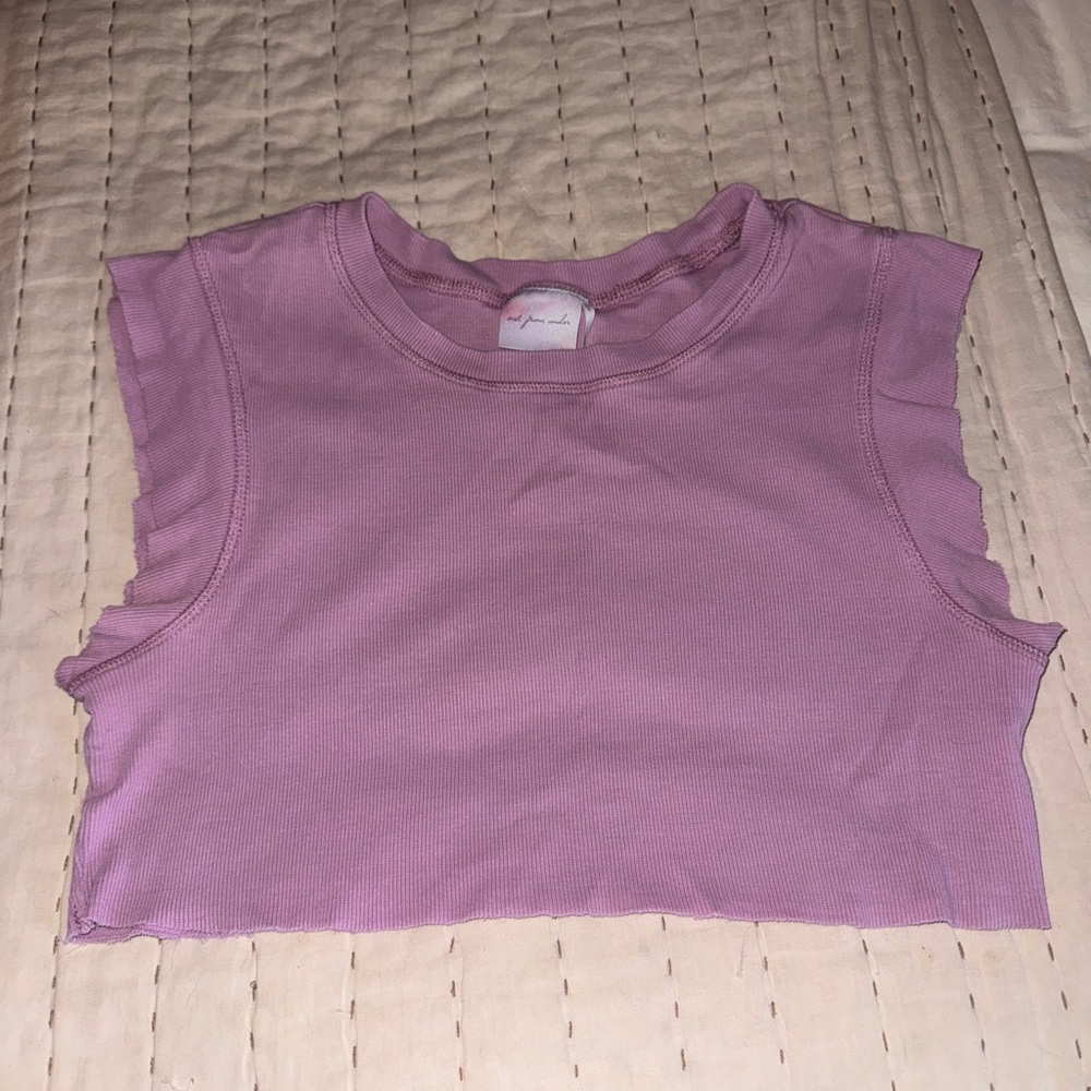 Out from Under Urban Outfitters Lavender Crop Tank Top - Women
